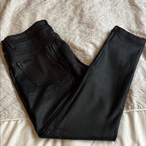 Chic Black Faux Leather Pants